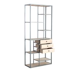 Estantería Ersa Madera/Hierro 76x33x177 cm