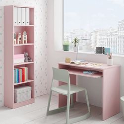 Bureau de la jeunesse rose pastel | I-Joy, 2 pièces