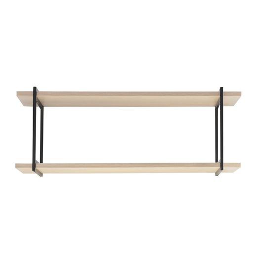 Lot de 2 panneaux acoustiques en naturel clair, hauteur 120 cm et 1 étagère L | son acoustique