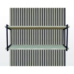 Lot de 2 panneaux acoustiques en naturel clair, hauteur 120 cm et 1 étagère L | son acoustique