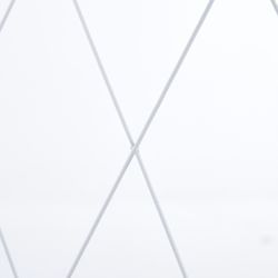 White steel folding shelf, 71.5 x 36 x 122.5 cm | Kim