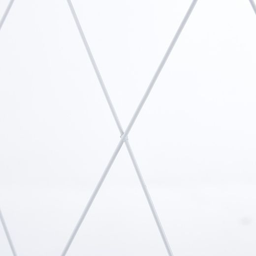 White steel folding shelf, 71.5 x 36 x 122.5 cm | Kim