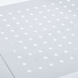 White steel folding shelf, 71.5 x 36 x 84 cm | Kim