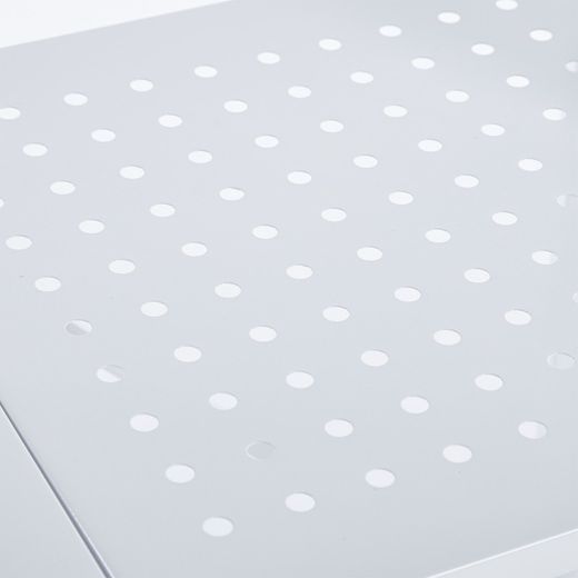 White steel folding shelf, 71.5 x 36 x 84 cm | Kim