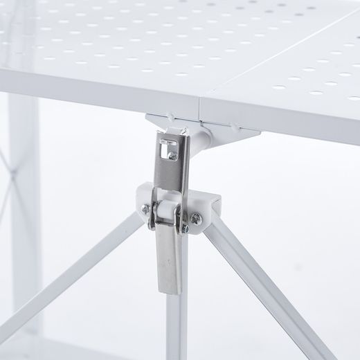 White steel folding shelf, 71.5 x 36 x 84 cm | Kim