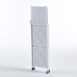 White steel folding shelf, 71.5 x 36 x 84 cm | Kim