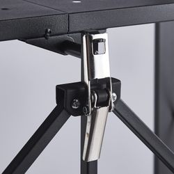 Folding black steel shelf, 71.5 x 36 x 84 cm | Kim