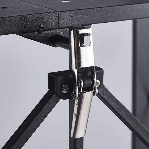 Folding black steel shelf, 71.5 x 36 x 84 cm | Kim