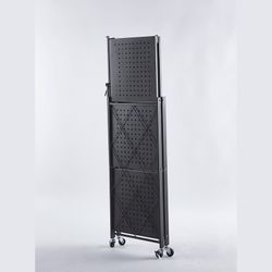 Folding black steel shelf, 71.5 x 36 x 84 cm | Kim