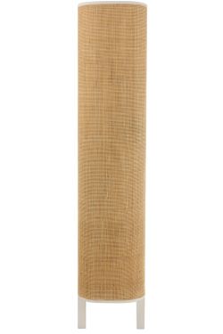 Complete ronde woonkamer in wit hout en natuurlijk rotan | molly