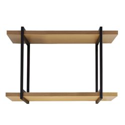 Lot de 2 panneaux acoustiques naturels hauteur 120 cm et 2 étagères | son acoustique