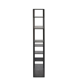 Black Metal Uneven Tables Shelf