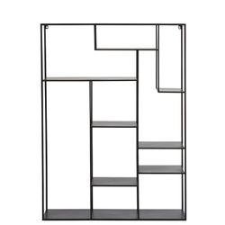 Black Metal Uneven Tables Shelf