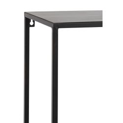 Black Metal Uneven Tables Shelf