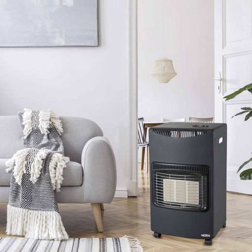 Zwart metalen opklapbaar gasfornuis, 42 x 26 x 73 cm | Nieuw slank