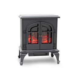 Fornello elettrico in metallo nero, 47 x 31 x 64 cm | Vulcano