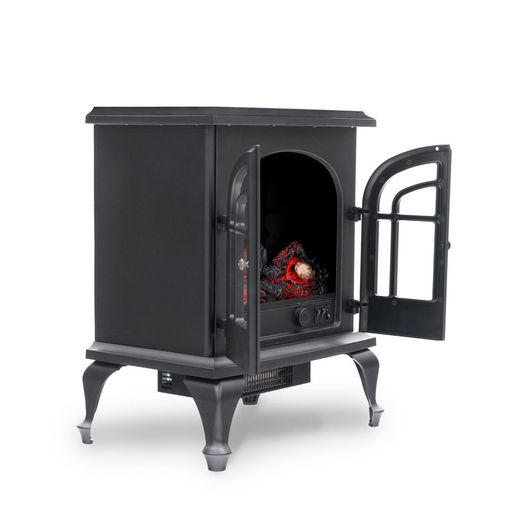 Black metal electric stove, 47 x 31 x 64 cm | vulcan