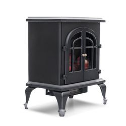 Fornello elettrico in metallo nero, 47 x 31 x 64 cm | Vulcano