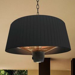 Elektroherd für Außendecke aus Metall Heat I Schwarz, Ø50x30cm