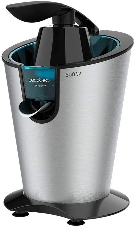 Exprimidor de Brazo Essential Vita PowerFresh 600 Inox Cecotec, 20x25x31 cm  — Qechic