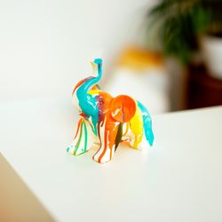 Kuatéh Hathi Baby Elephant Figura 19x12x20 cm Multicolor