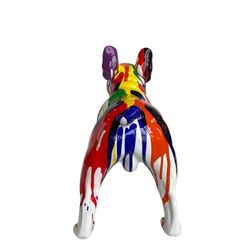Εκπτωτική συσκευασία με 2 αξιολάτρευτα Boston Terrier σε πολύχρωμη πολυρεζίνη