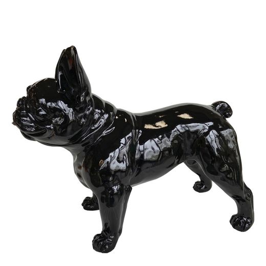 Boston Terrier Kuatéh Osha Figure 52 x 25 x 41 cm Black