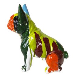 Figure Boston Terrier Sitting Kuatéh Nina 40x29x 45 cm Multicolor