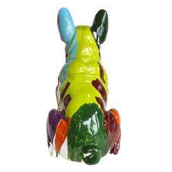 Figure Boston Terrier Sitting Kuatéh Nina 40x29x 45 cm Multicolor