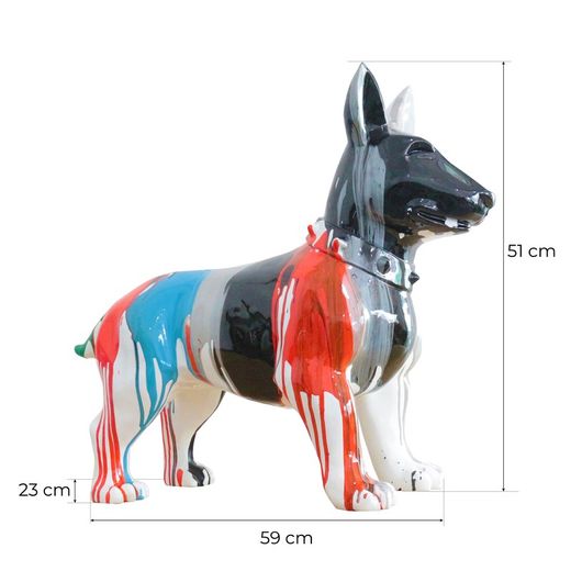 Kuatéh Shae Bull Terrier-figuur 59x23x51 cm Multicolor
