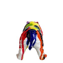 Kuatéh Troy Bulldog Figure 23x14x11 cm Multicolor