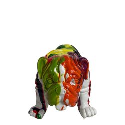 Kuatéh Troy Bulldog Figure 23x14x11 cm Multicolor