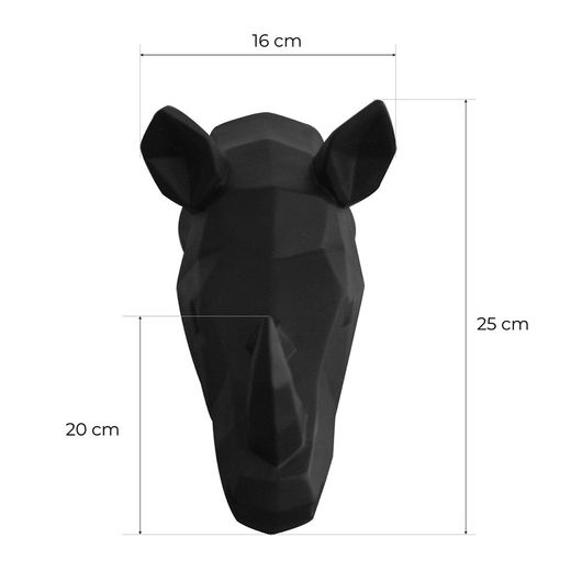 Pack discount de 2 figurines murales décoratives en noir et blanc