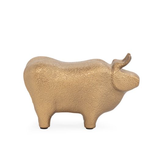 Figura de resina en dorado, 23,5 x 10 x 14,5 cm | Natura Accent