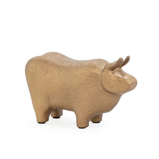 Figura de resina en dorado, 23,5 x 10 x 14,5 cm | Natura Accent