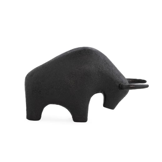 Figura de resina en negro, 33 x 11 x 20 cm | Natura Accent