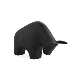 Figura de resina en negro, 33 x 11 x 20 cm | Natura Accent