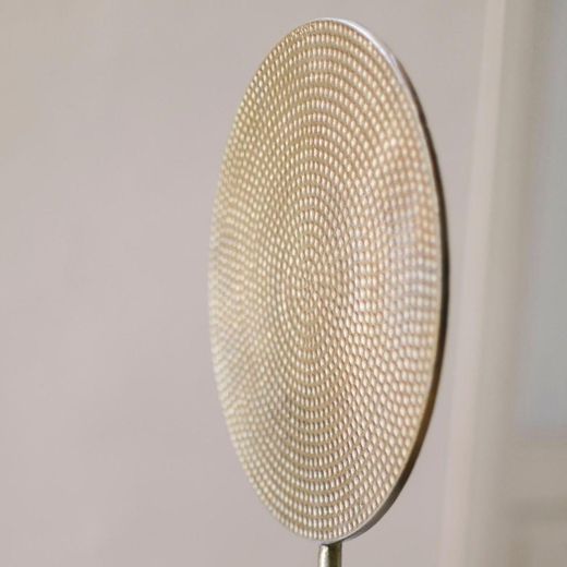 Gold/white aluminum decorative figure, 28 x 10 x 38 cm | Calypso