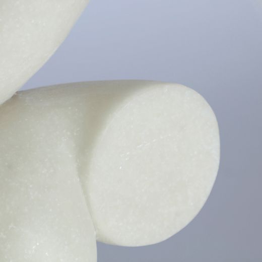 Figura decorativa  de poliresina en blanco y negro, 25 x 16 x 38 cm | Pulse