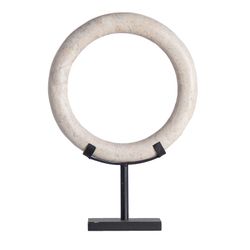 Figura decorativa em mármore branco L, 40x10x53cm