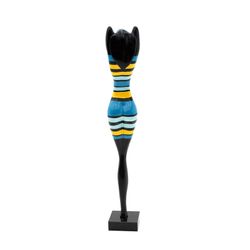 Figura decorativa feminina em poliresina | Âmbar