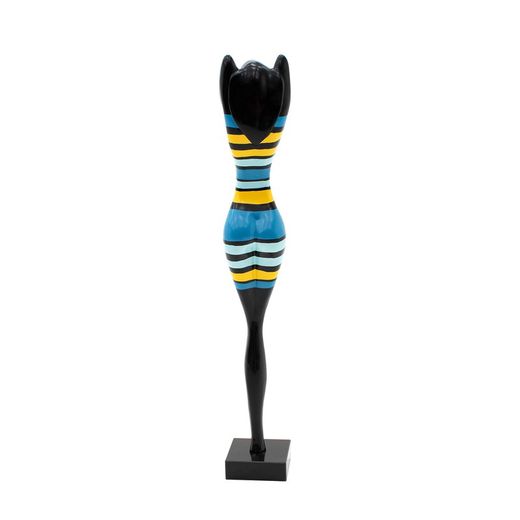 Figura decorativa feminina em poliresina | Âmbar