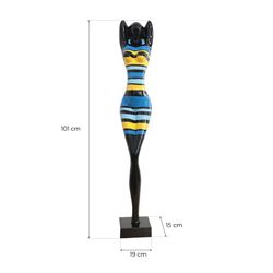 Figura decorativa feminina em poliresina | Âmbar