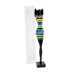 Figura decorativa feminina em poliresina | Âmbar