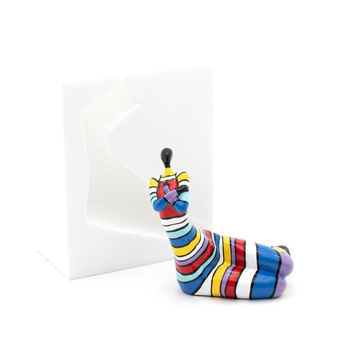 Packs de 2 figurines féminines en polyrésine multicolore ; Nancy et Rachel