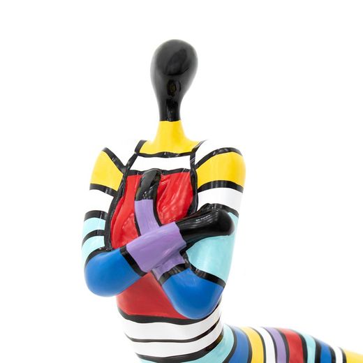 Packs de 2 figurines féminines en polyrésine multicolore ; Nancy et Rachel