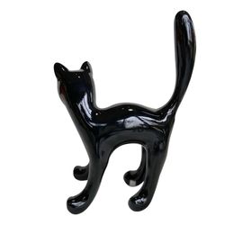 Kuatéh Bastis Kattenfiguur 22X12X31 Zwart