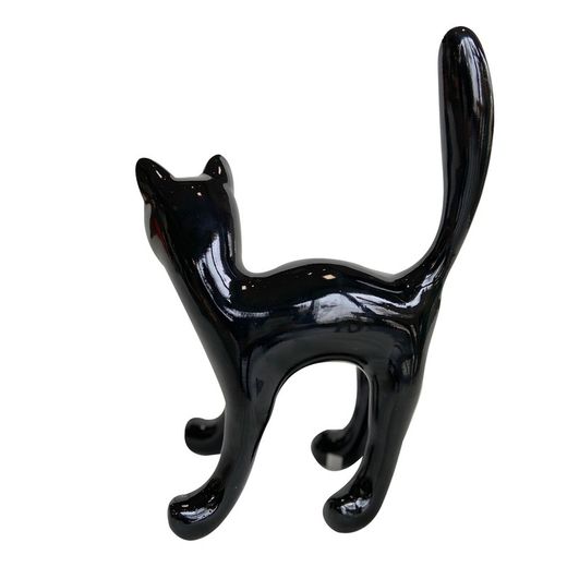 Kuatéh Bastis Kattenfiguur 22X12X31 Zwart