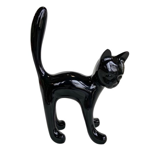 Kuatéh Bastis Kattenfiguur 22X12X31 Zwart