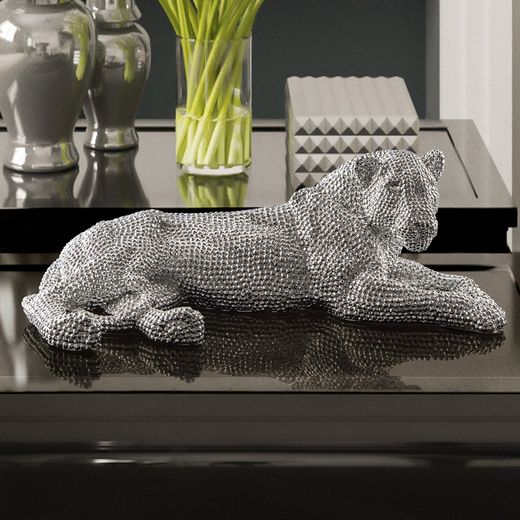 Leona Figuur S Zilver, 64x32x22cm